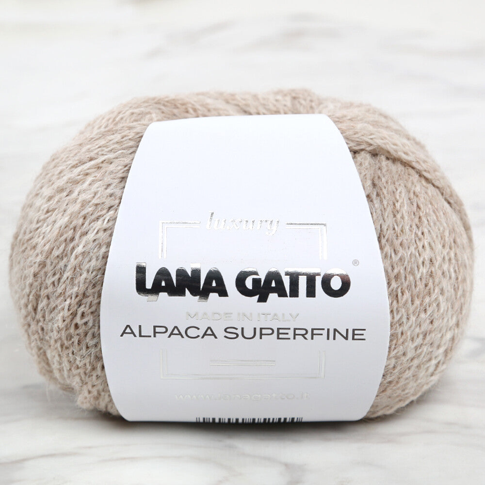 LANA GATTO ALPACA SUPERFINE Bej El Örgü İpi - 7608